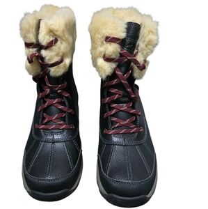 Women's Clarks Snow Boots with Fur Detail | Size 9.5M